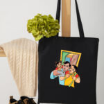 Selfie - Handmade, Graphic, Trendy & Spacious Tote Bag with Zip