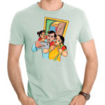 Selfie - Bengali Pattachitra Unique T-Shirt, Unisex Design