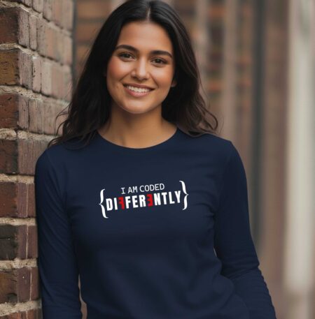 I Am Coded Differently - Winter Special, Unisex Full Sleeves T-Shirt