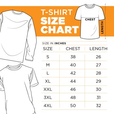 CHITPATANG t-shirt size chart