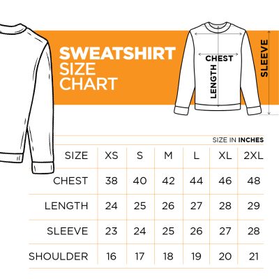 sweatshirt size chart